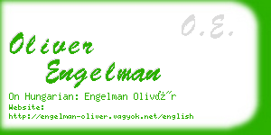 oliver engelman business card